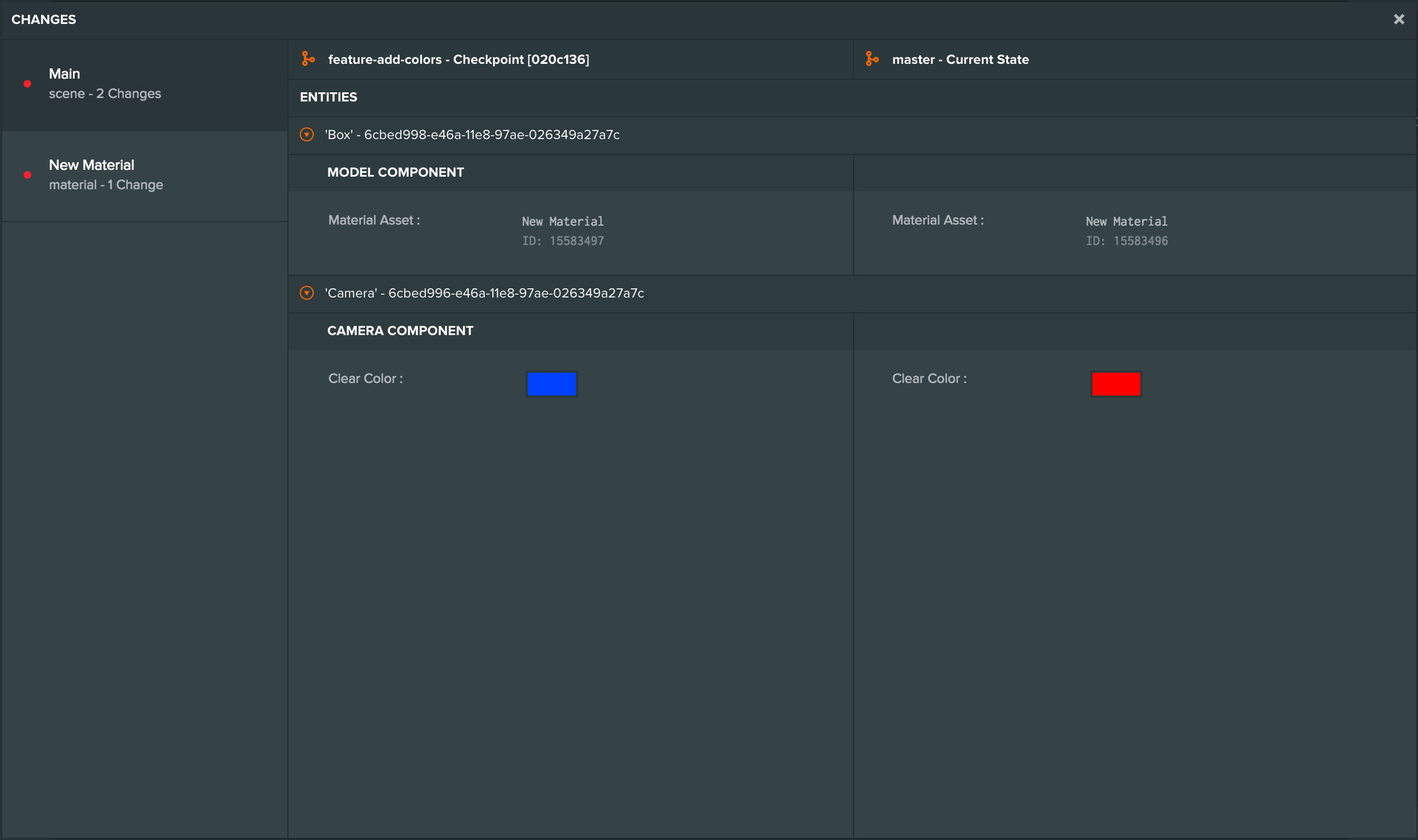 View Changes Dialog